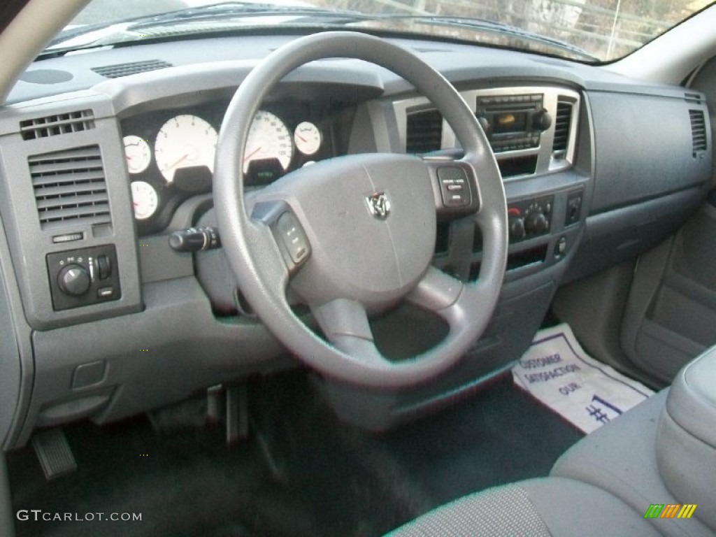 2007 Ram 1500 ST Regular Cab - Bright White / Medium Slate Gray photo #3