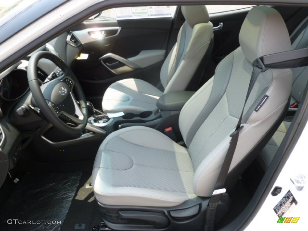 Gray Interior 2012 Hyundai Veloster Standard Veloster Model Photo #66981184