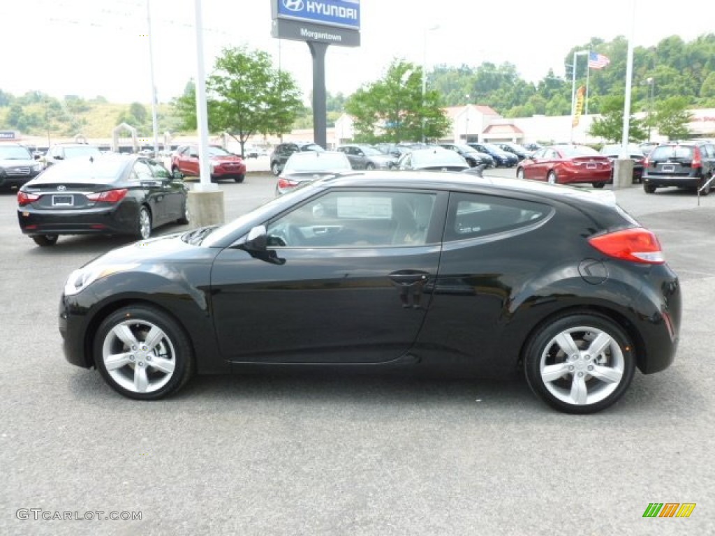 2012 Veloster  - Ultra Black / Gray photo #4