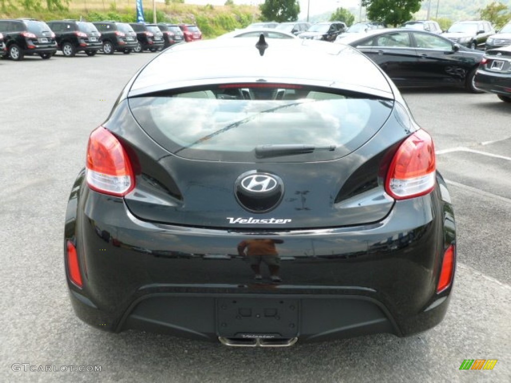 2012 Veloster  - Ultra Black / Gray photo #6