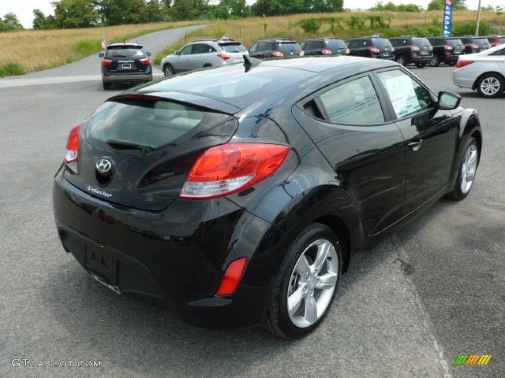 2012 Veloster  - Ultra Black / Gray photo #7