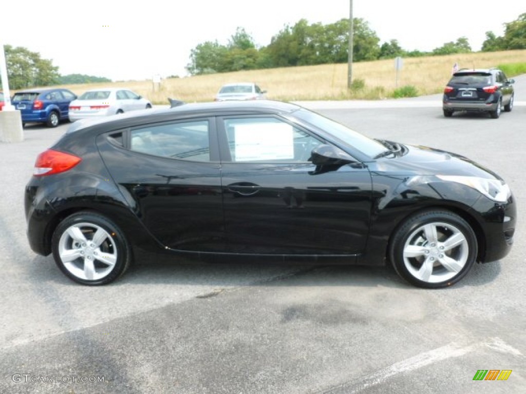 2012 Veloster  - Ultra Black / Gray photo #8