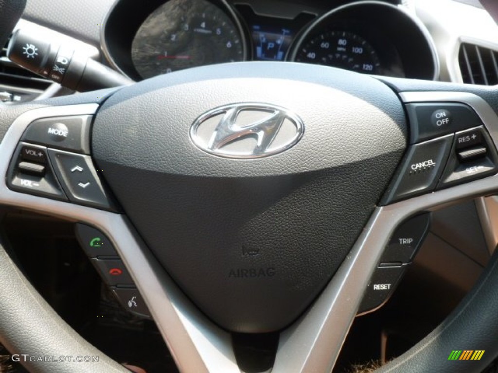 2012 Veloster  - Ultra Black / Gray photo #18