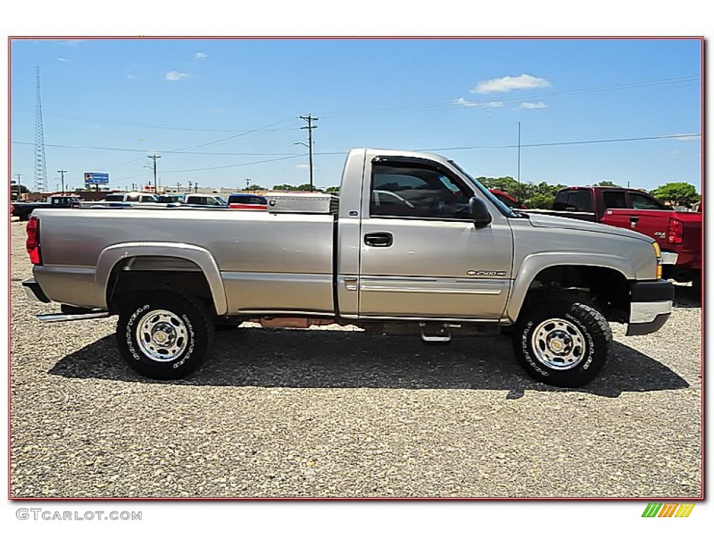 2003 Silverado 2500HD LS Regular Cab - Light Pewter Metallic / Tan photo #12