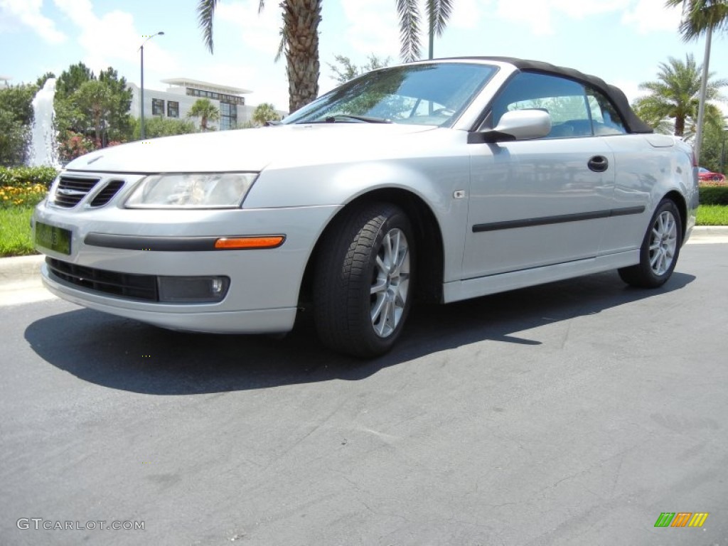 Silver Metallic 2005 Saab 9-3 Arc Convertible Exterior Photo #66983332