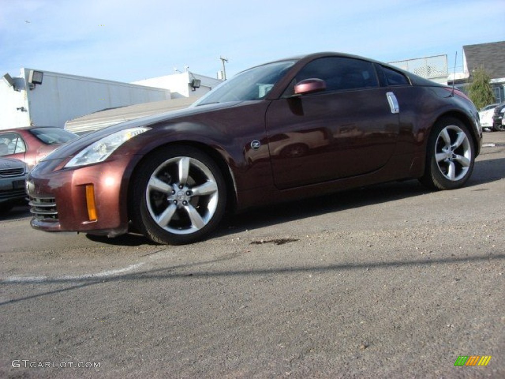 2006 350Z Coupe - Interlagos Fire Metallic / Charcoal Leather photo #2