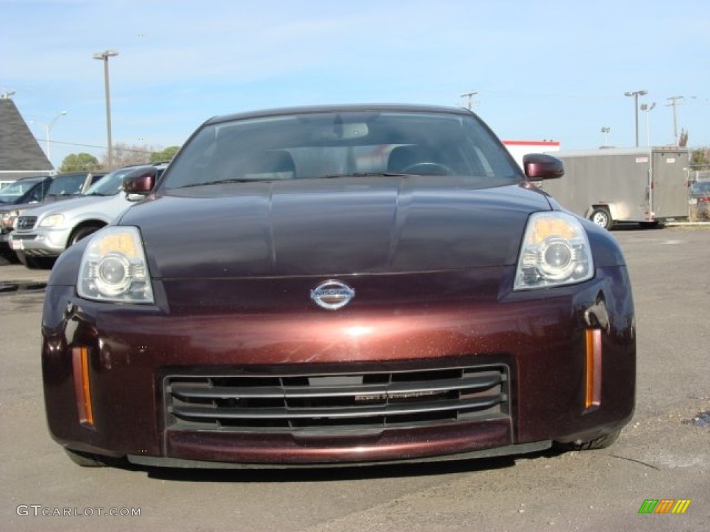 2006 350Z Coupe - Interlagos Fire Metallic / Charcoal Leather photo #8