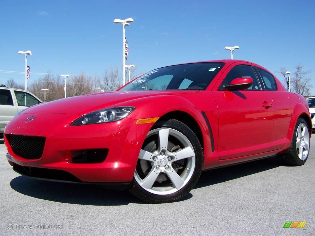 2008 RX-8 Touring - Velocity Red Mica / Black photo #1