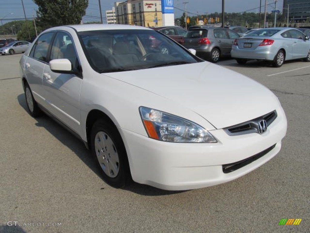 2003 Accord LX Sedan - Taffeta White / Ivory photo #5