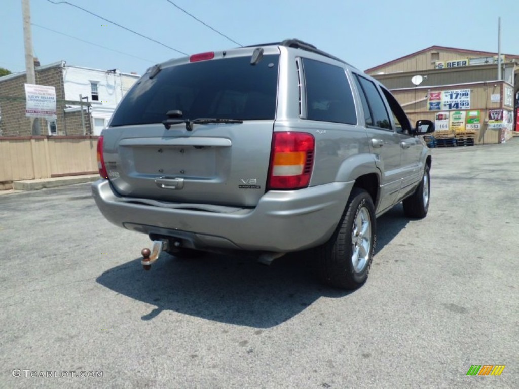 2001 Grand Cherokee Limited 4x4 - Silverstone Metallic / Agate/Light Taupe photo #14