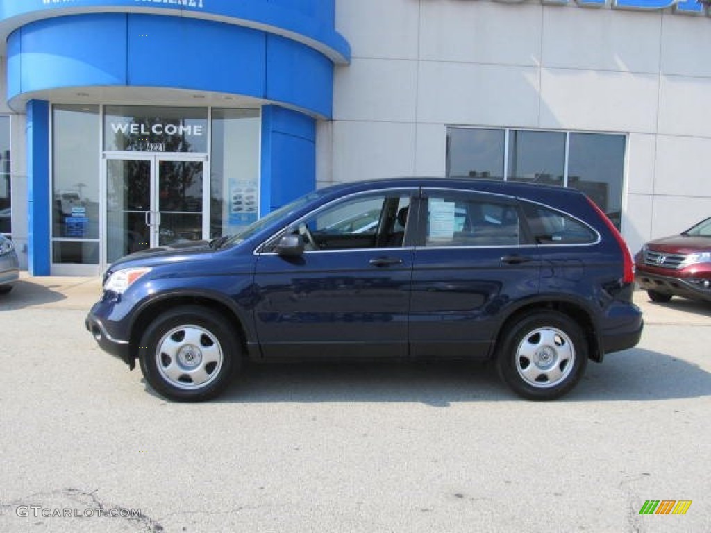 2009 CR-V LX 4WD - Royal Blue Pearl / Gray photo #2