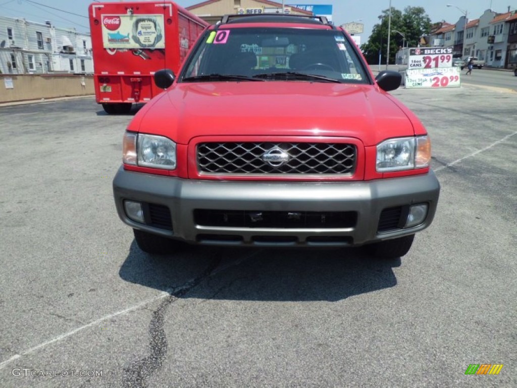 2001 Pathfinder SE 4x4 - Crimson Blaze Red / Charcoal photo #7