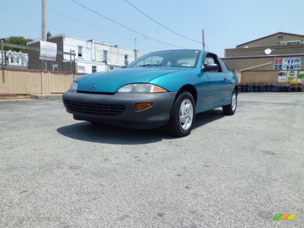 1997 Cavalier Coupe - Green Metallic / Light Gray photo #4