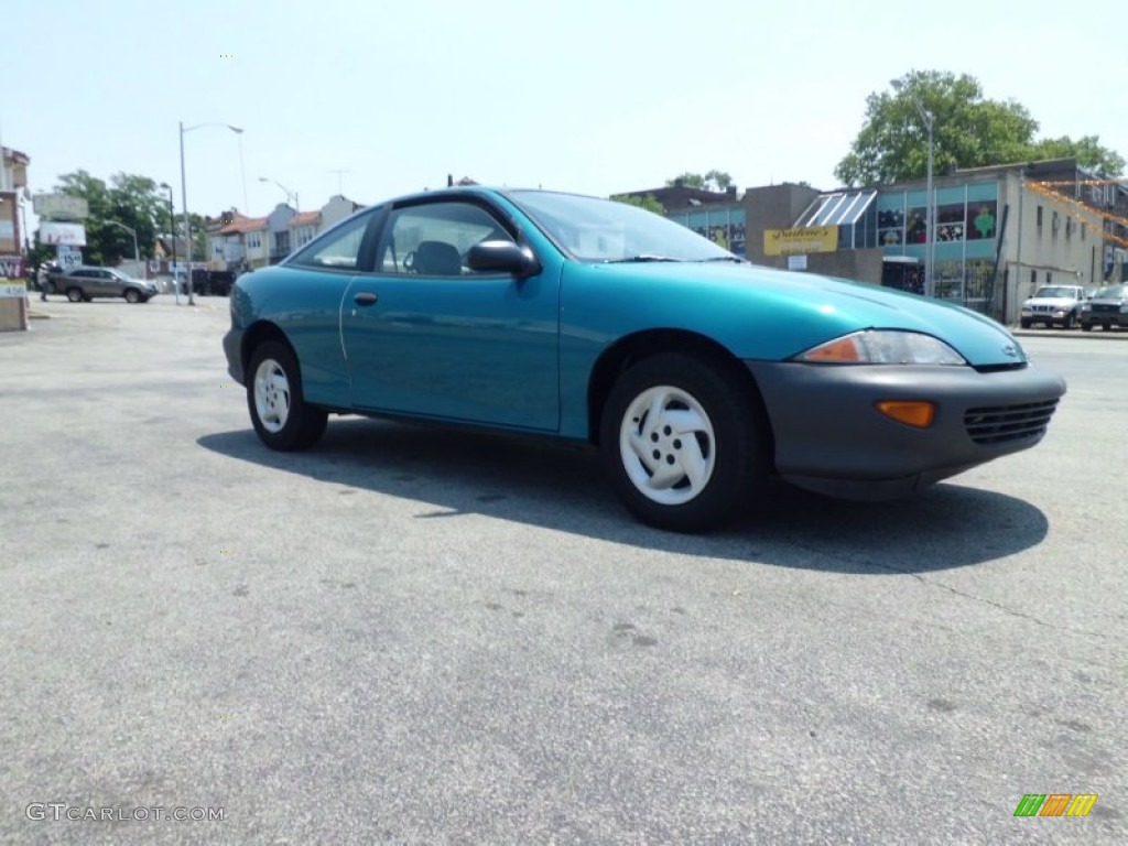 1997 Cavalier Coupe - Green Metallic / Light Gray photo #8