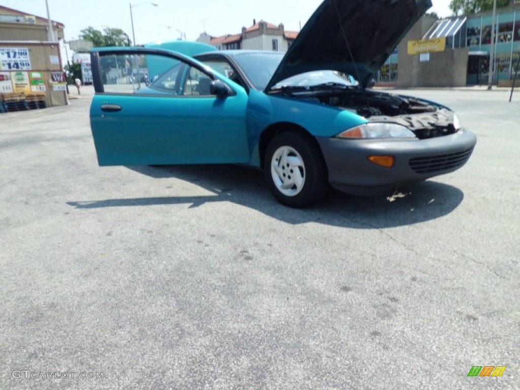 1997 Cavalier Coupe - Green Metallic / Light Gray photo #55