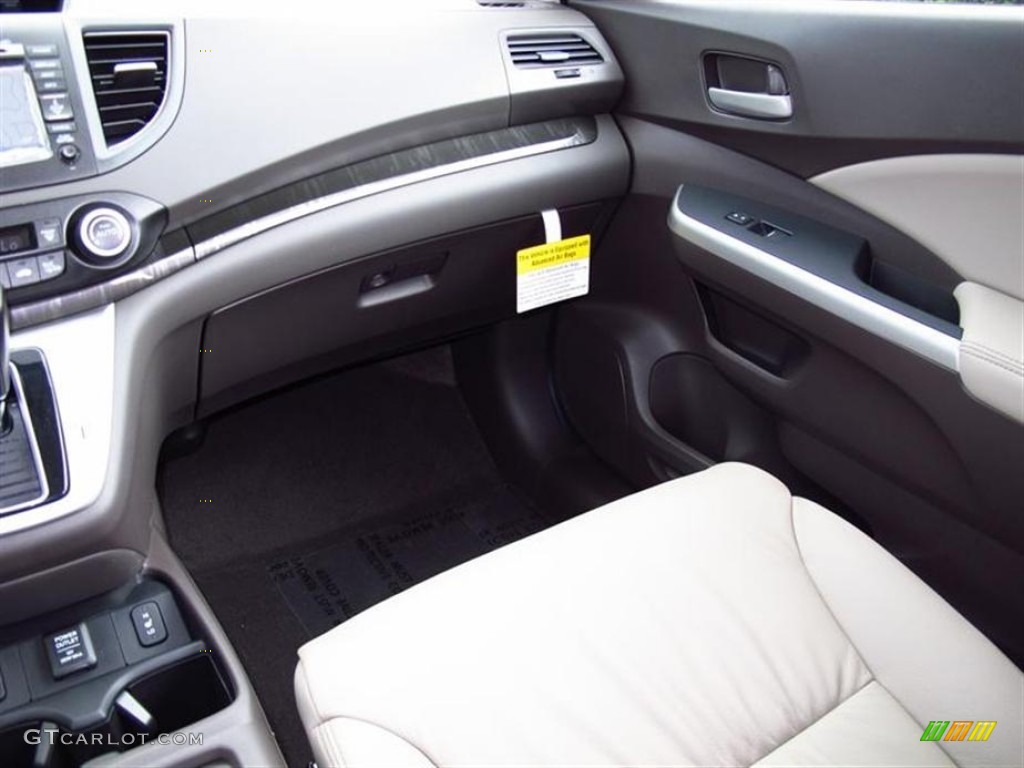 2012 CR-V EX-L 4WD - White Diamond Pearl / Beige photo #7