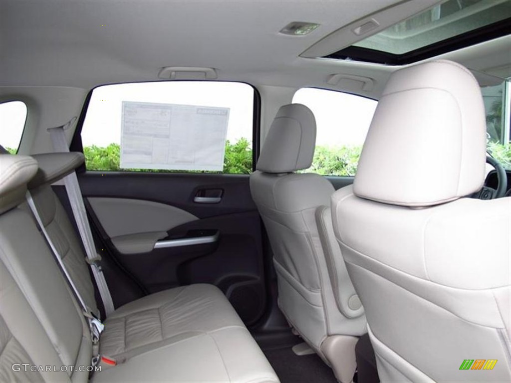 2012 CR-V EX-L 4WD - White Diamond Pearl / Beige photo #8