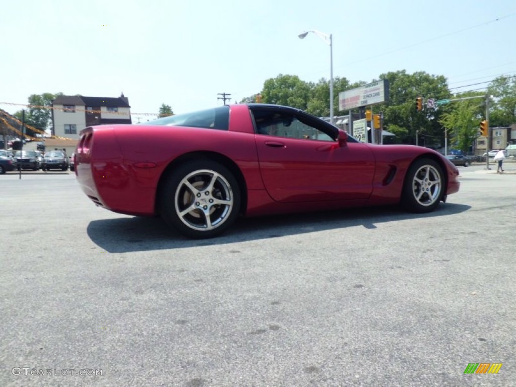 2004 Corvette Coupe - Magnetic Red Metallic / Black photo #10