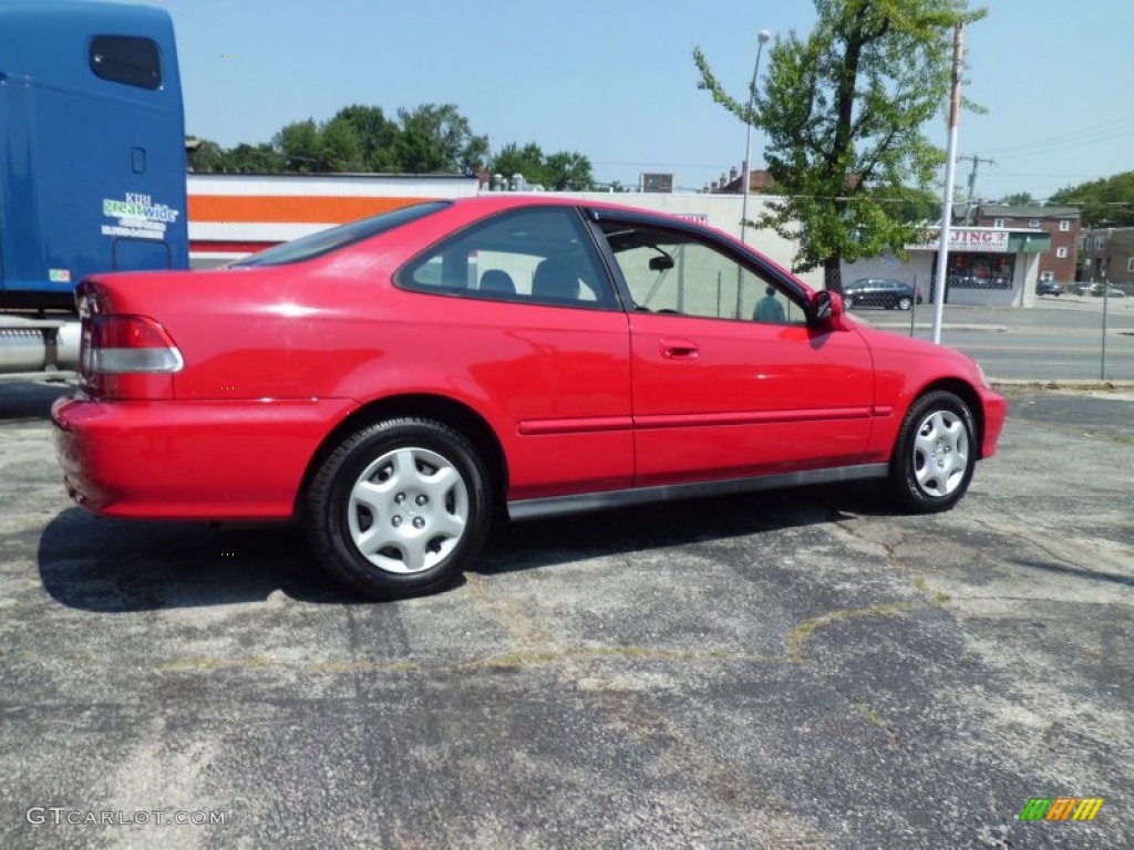 2000 Civic EX Coupe - Milano Red / Dark Gray photo #10