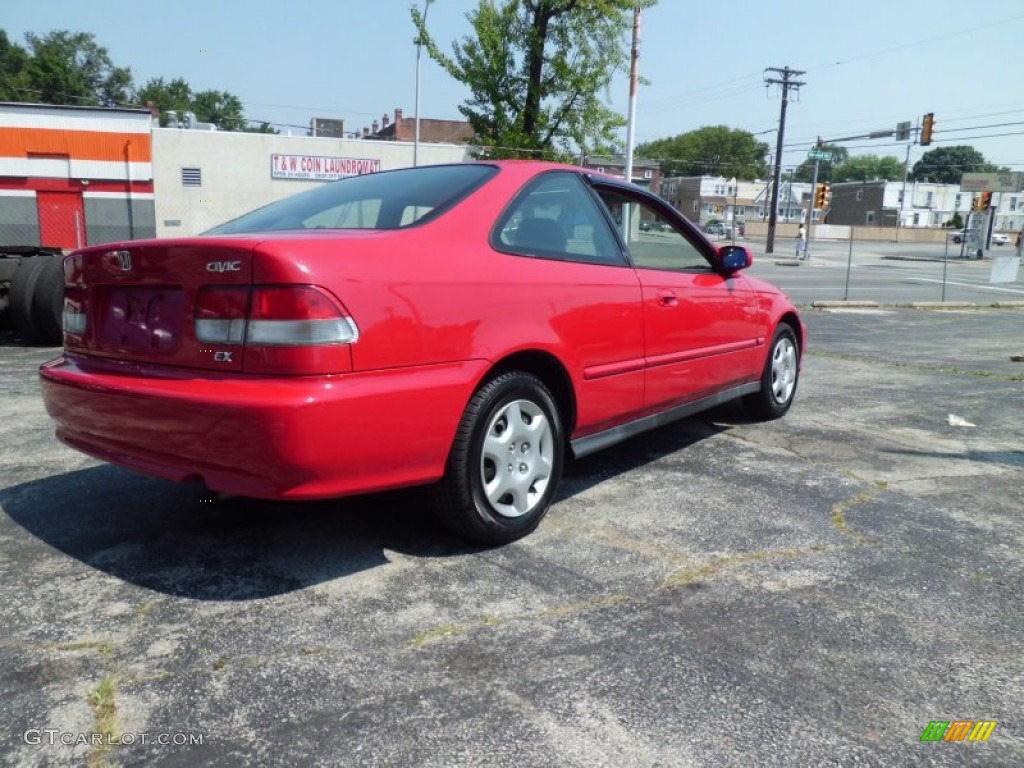 2000 Civic EX Coupe - Milano Red / Dark Gray photo #11