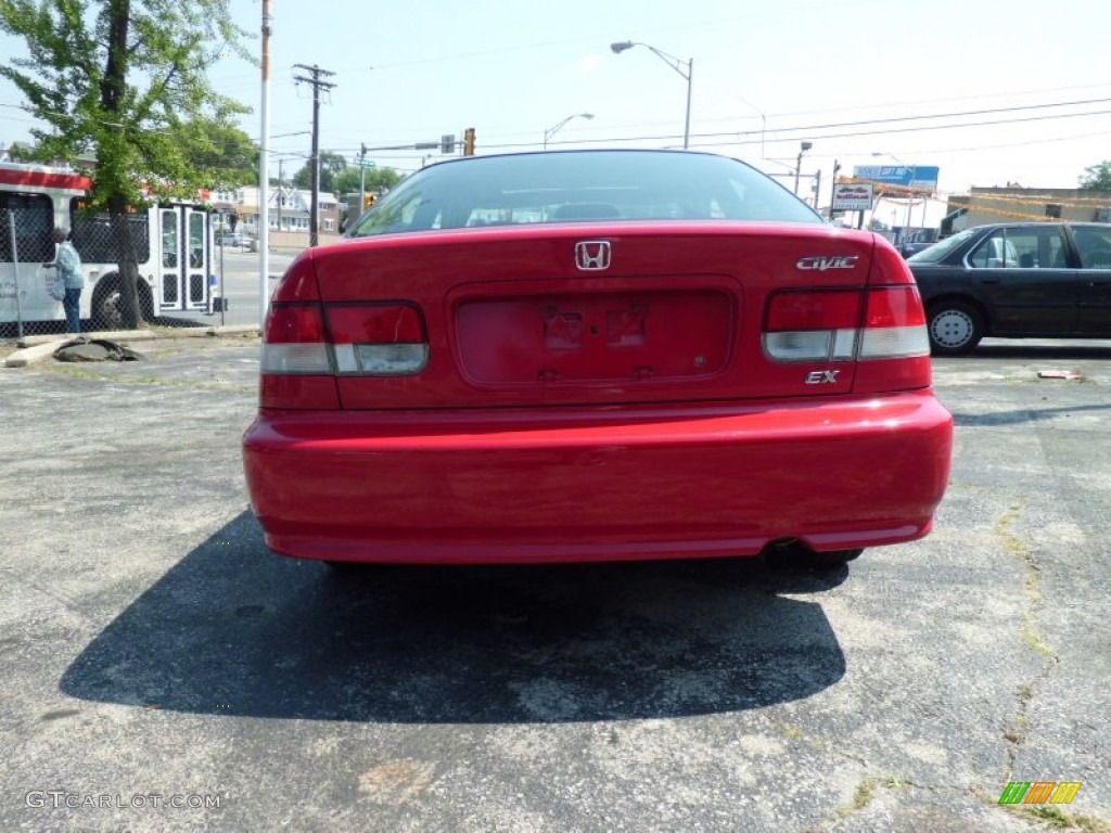 2000 Civic EX Coupe - Milano Red / Dark Gray photo #13