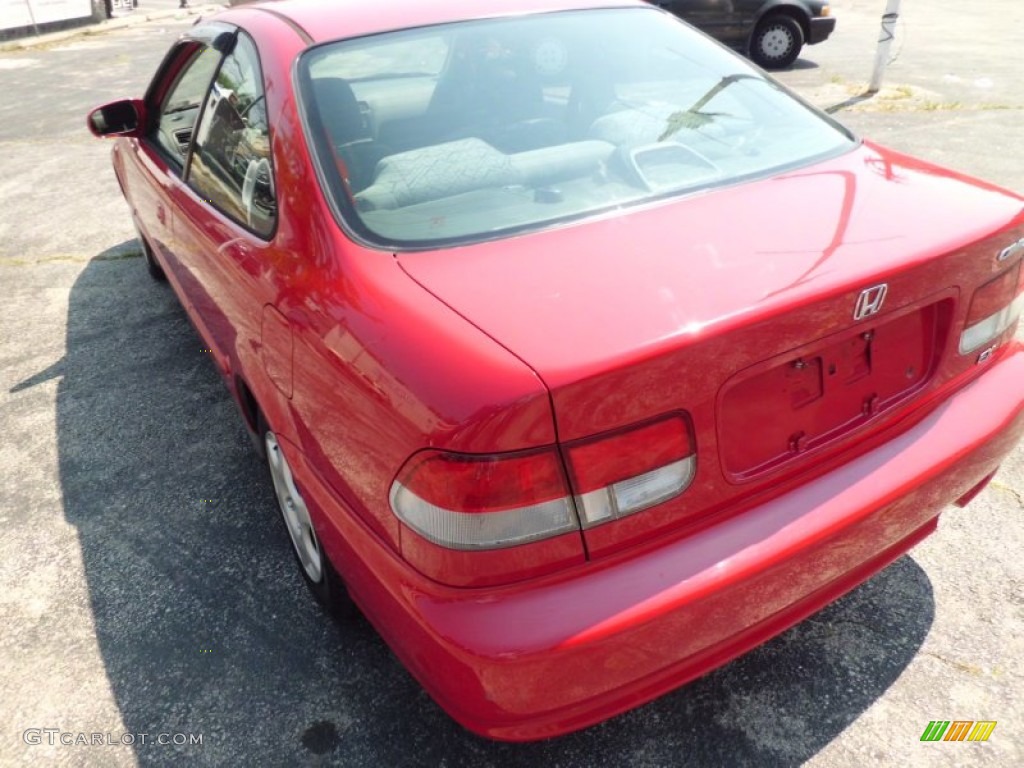 2000 Civic EX Coupe - Milano Red / Dark Gray photo #16