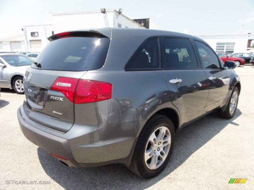 2007 MDX Technology - Nimbus Gray Metallic / Ebony photo #9