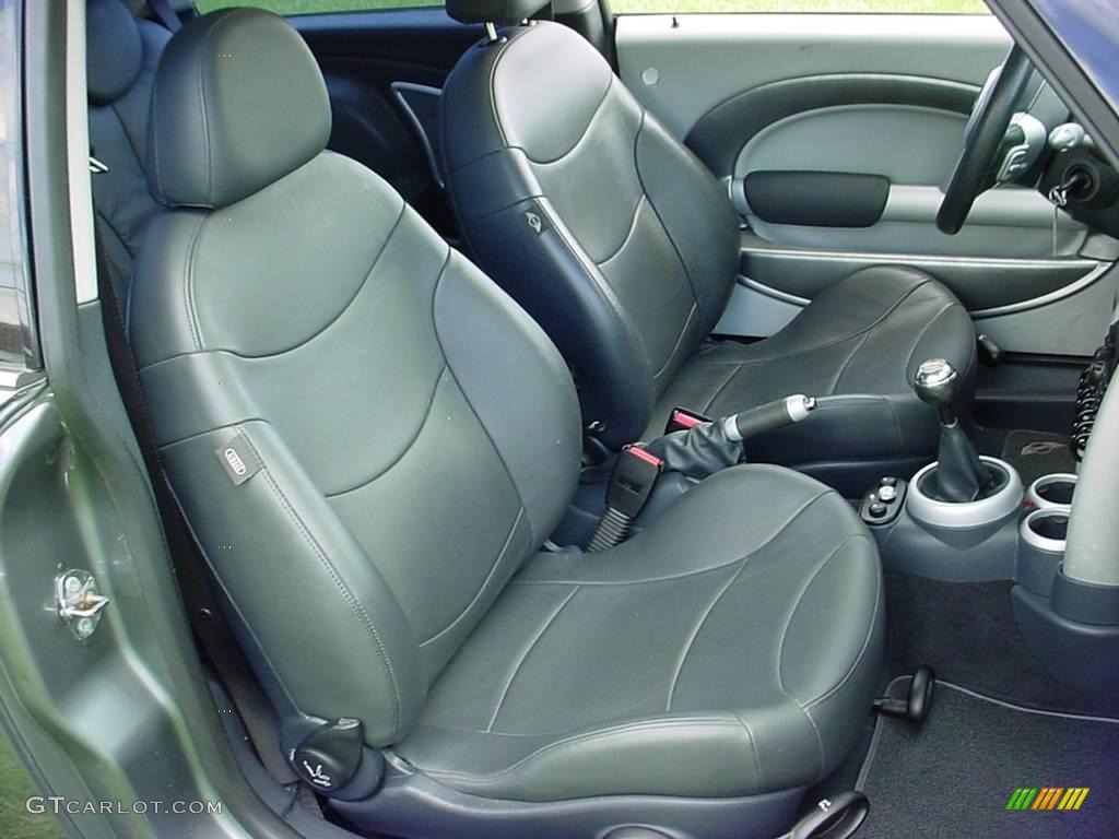 Panther Black Interior 2003 Mini Cooper S Hardtop Photo #6699217
