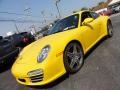 2010 Speed Yellow Porsche 911 Carrera 4S Coupe  photo #3