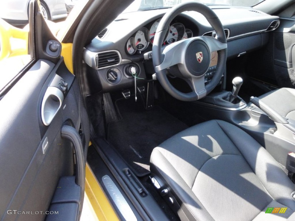 2010 911 Carrera 4S Coupe - Speed Yellow / Black photo #13