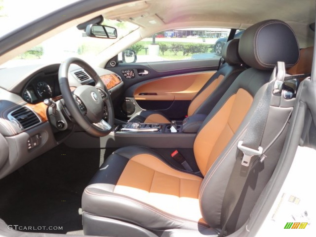 London Tan/Warm Charcoal Interior 2012 Jaguar XK XK Coupe Photo #66993031