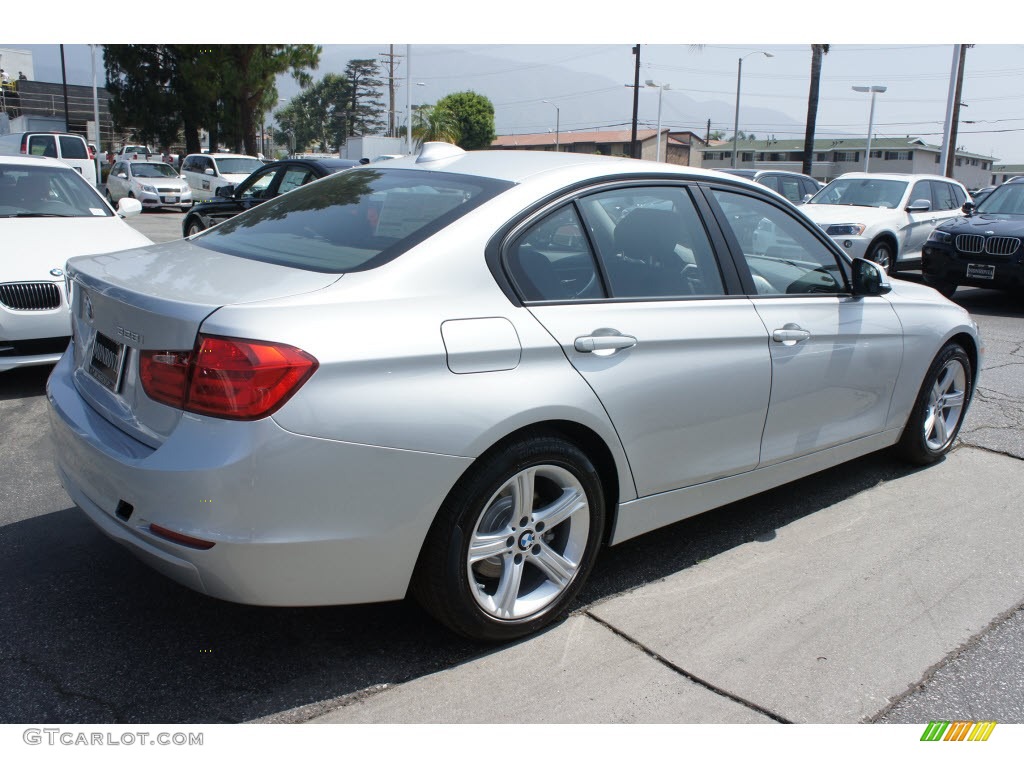 2012 3 Series 328i Sedan - Glacier Silver Metallic / Black photo #2