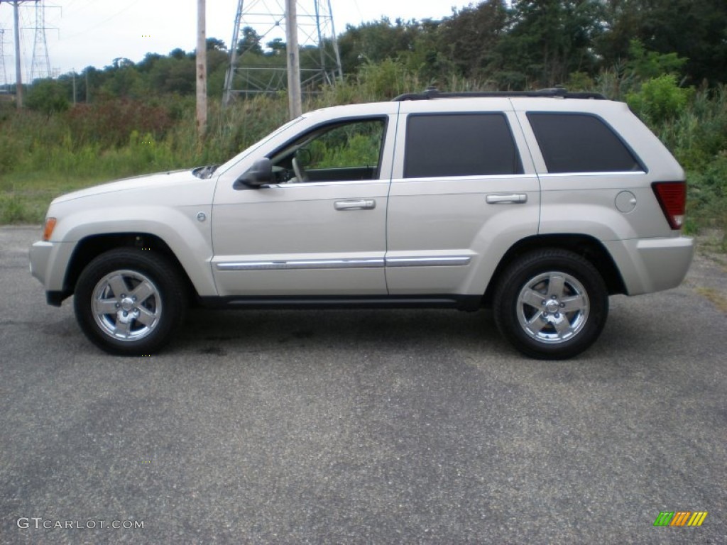 2007 Grand Cherokee Limited 4x4 - Light Graystone Pearl / Dark Khaki/Light Graystone photo #8