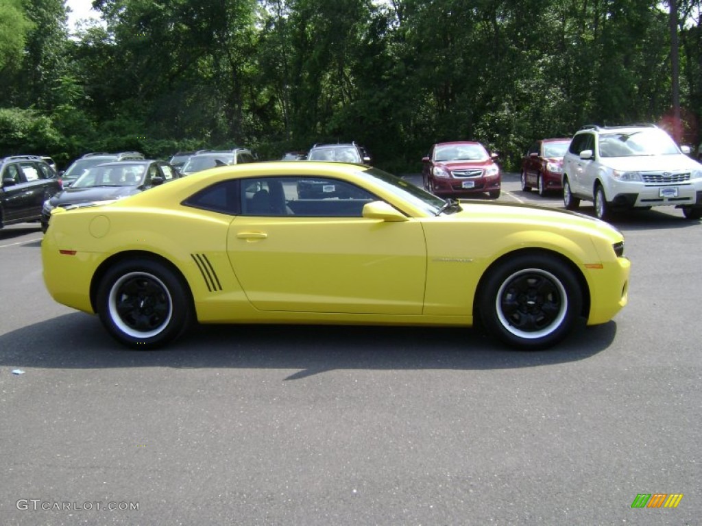 Rally Yellow 2011 Chevrolet Camaro LS Coupe Exterior Photo #66993502