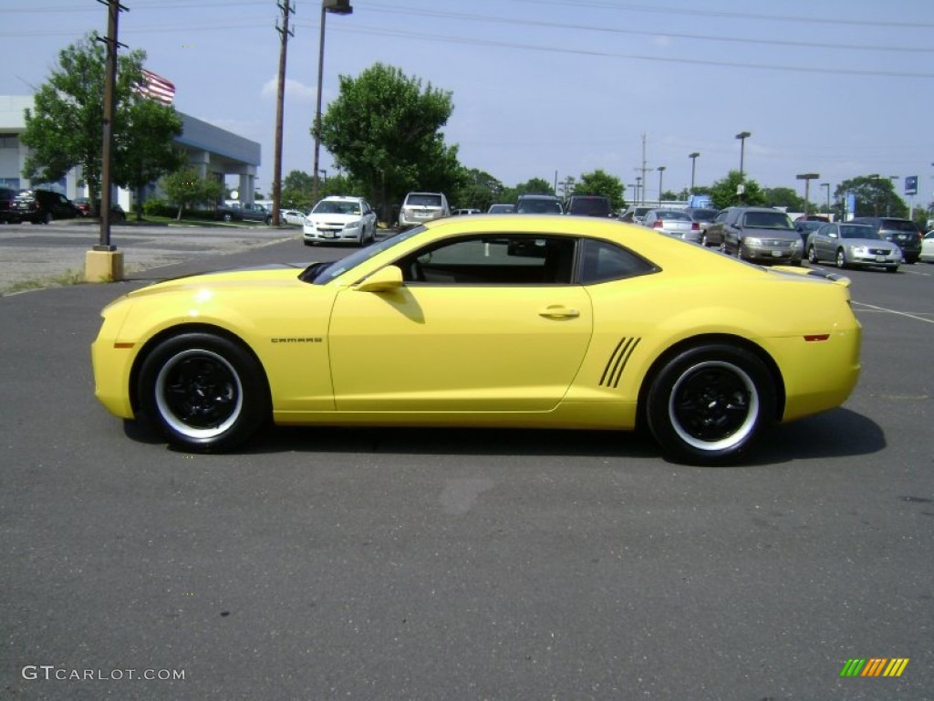 Rally Yellow 2011 Chevrolet Camaro LS Coupe Exterior Photo #66993550