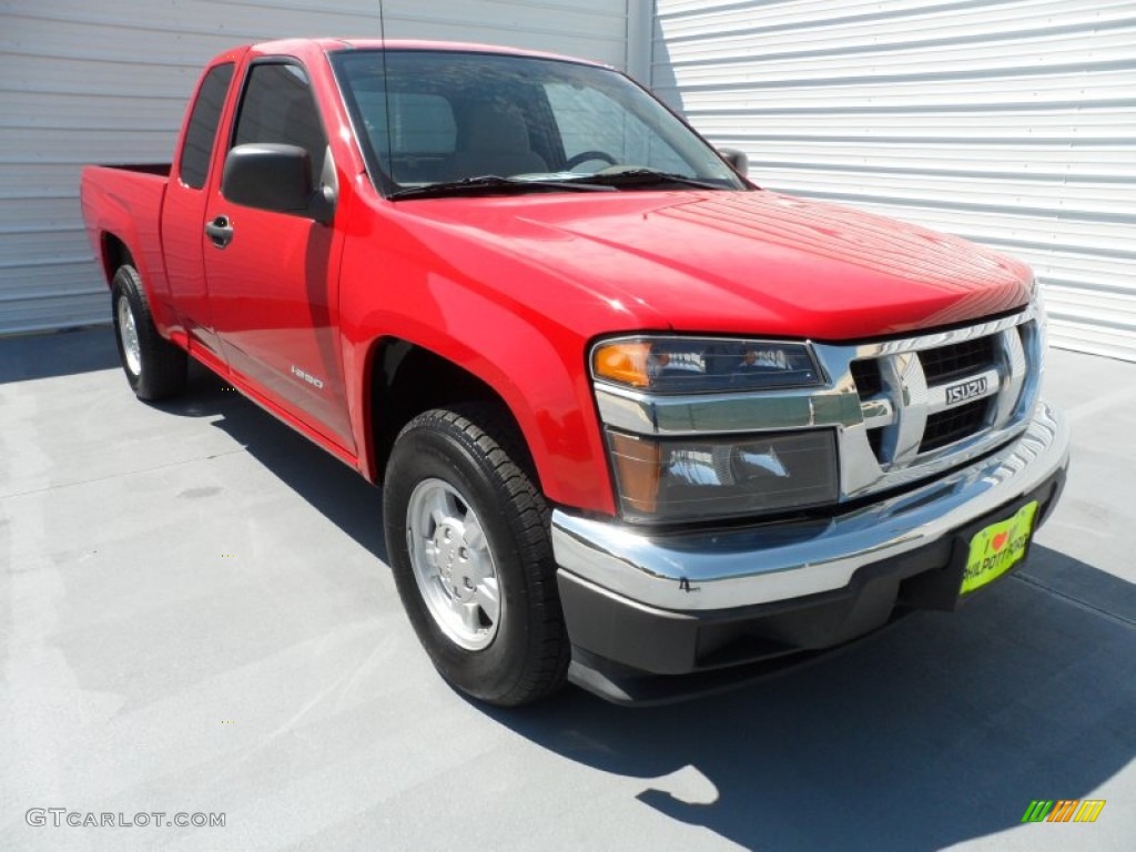 2008 i-Series Truck i-290 S Extended Cab - Radiant Red / Medium Pewter photo #1