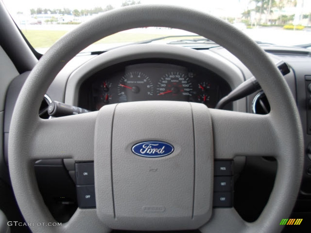 2005 F150 XLT Regular Cab - Aspen Green Metallic / Medium Flint Grey photo #7