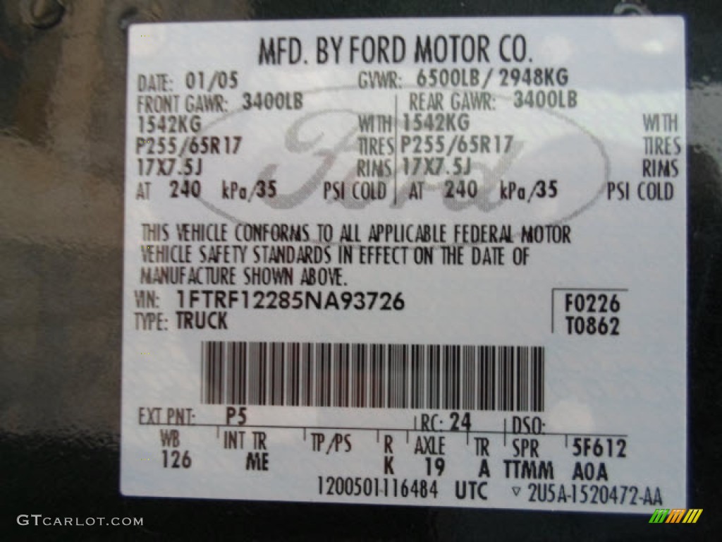 2005 F150 XLT Regular Cab - Aspen Green Metallic / Medium Flint Grey photo #10