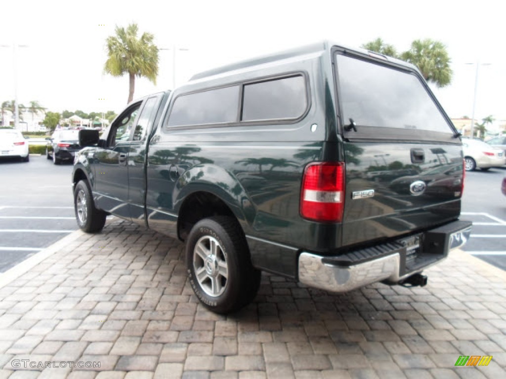 2005 F150 XLT Regular Cab - Aspen Green Metallic / Medium Flint Grey photo #18