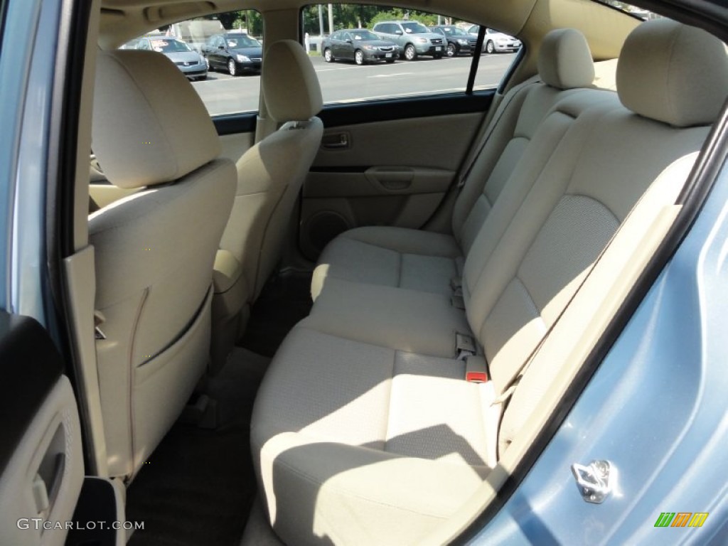 2007 MAZDA3 i Sport Sedan - Ice Blue Metallic / Beige photo #26