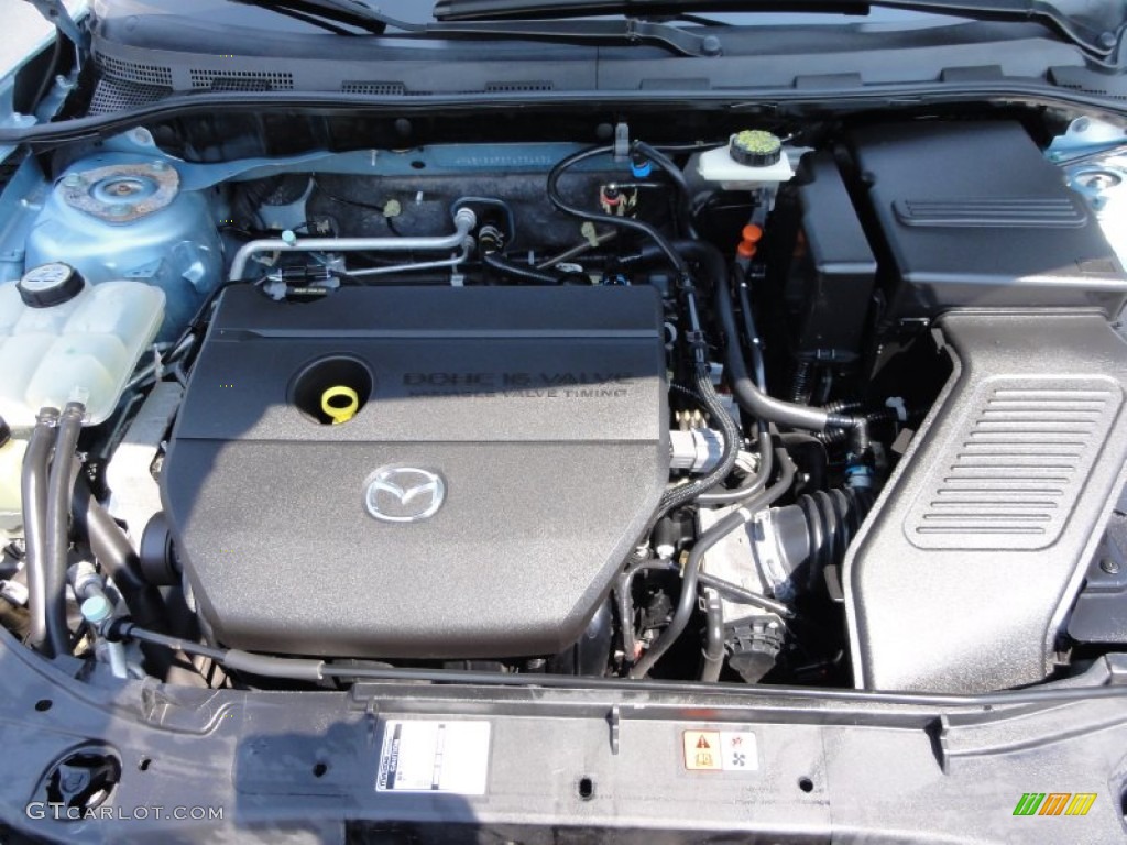 2007 MAZDA3 i Sport Sedan - Ice Blue Metallic / Beige photo #30