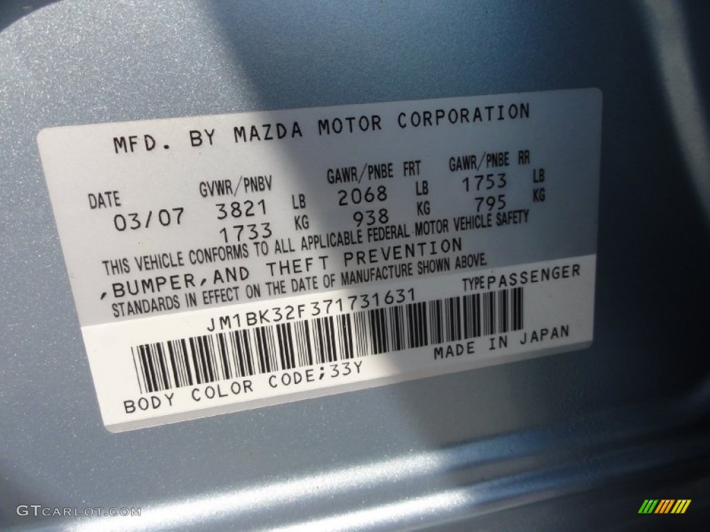 2007 Mazda MAZDA3 i Sport Sedan 33Y Photo #66994897