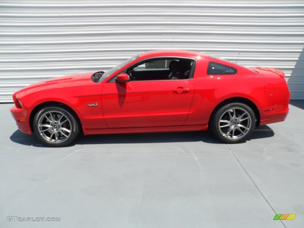 Race Red 2013 Ford Mustang GT Coupe Exterior Photo #66995527