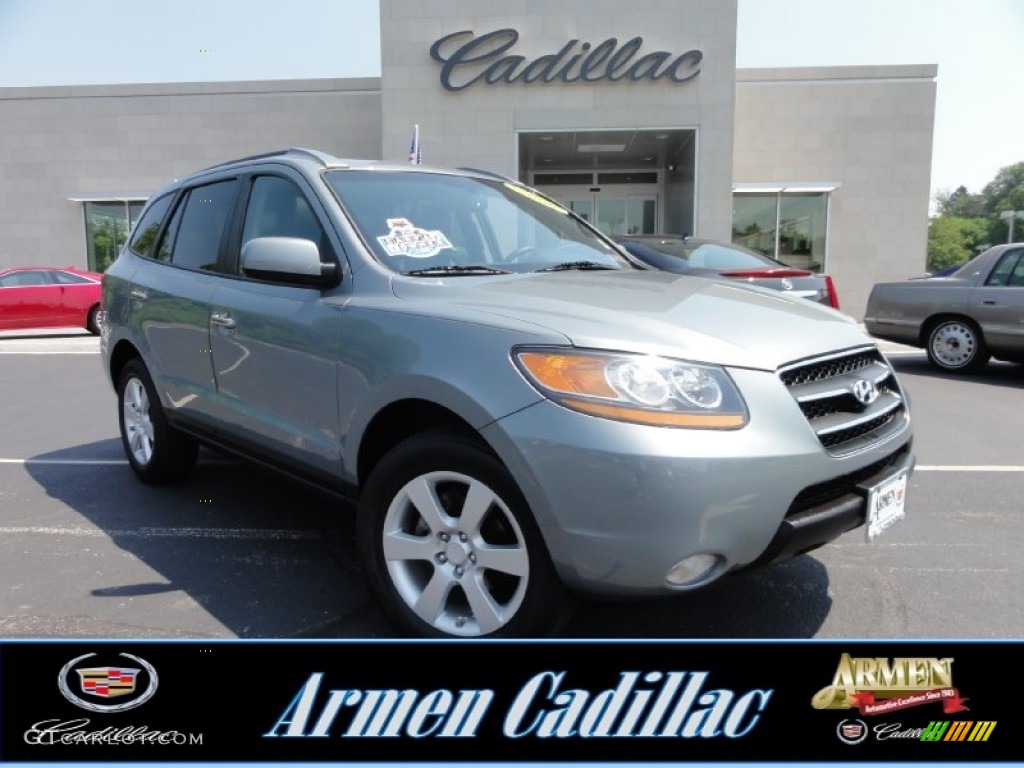 2008 Santa Fe Limited 4WD - Natural Khaki Green / Black photo #1