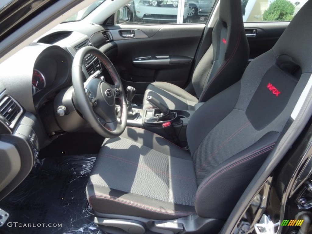 Carbon Black Interior 2011 Subaru Impreza WRX Sedan Photo #66997582