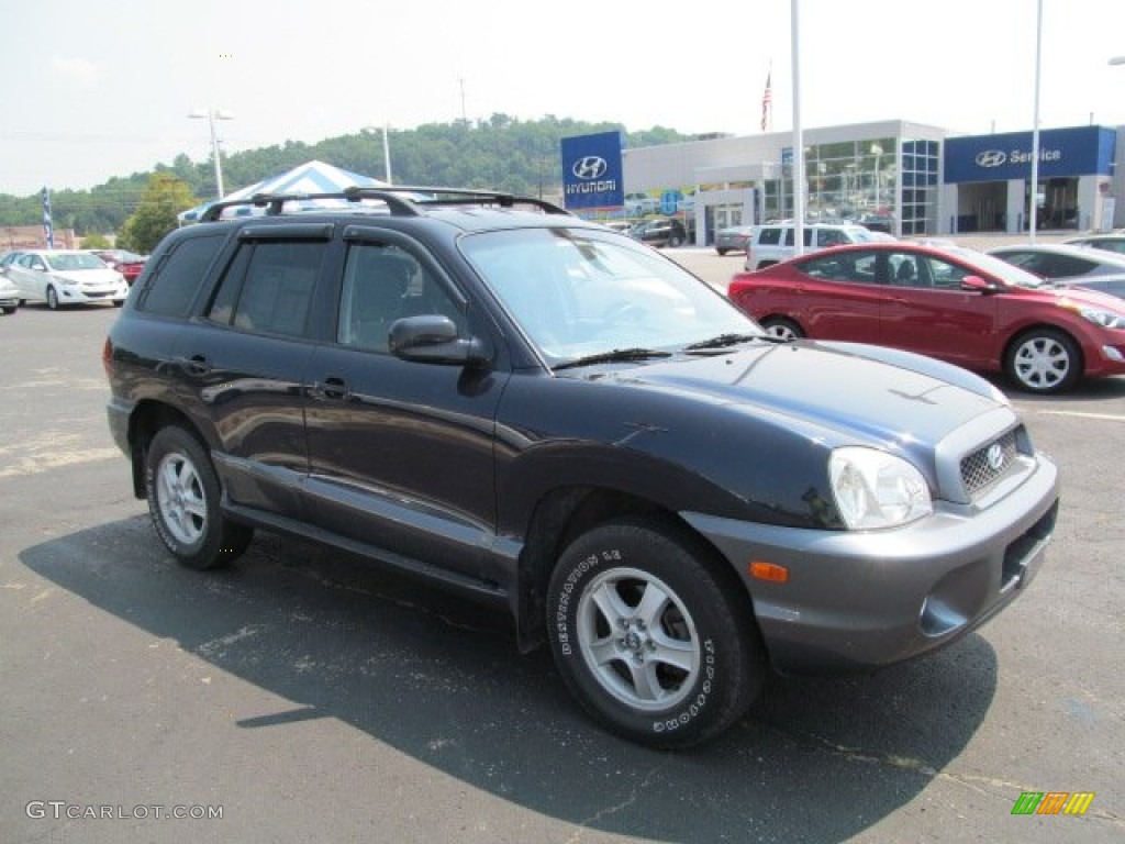 2004 Santa Fe GLS 4WD - Moonlit Blue / Gray photo #1