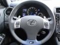 2011 Lexus IS Alpine/Black Interior Steering Wheel Photo