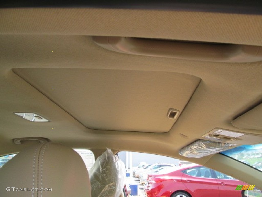 2013 Elantra Limited - Red Allure / Beige photo #6
