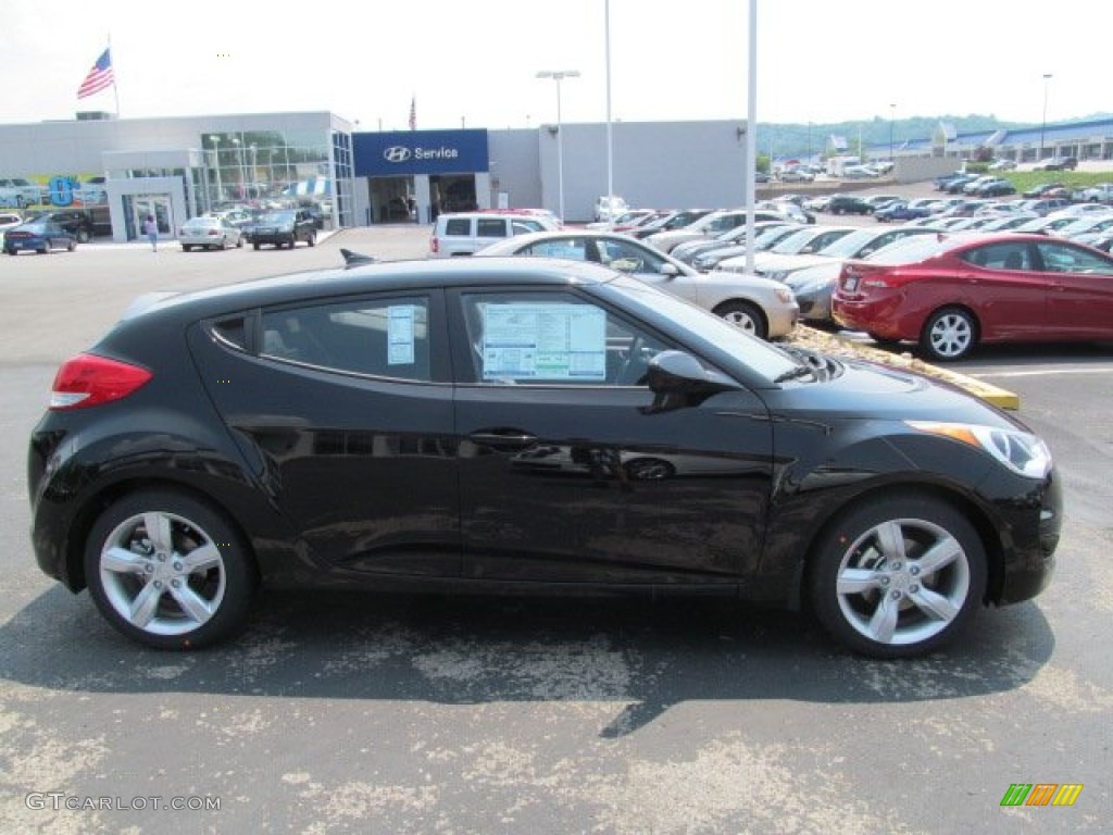 2012 Veloster  - Ultra Black / Black photo #2