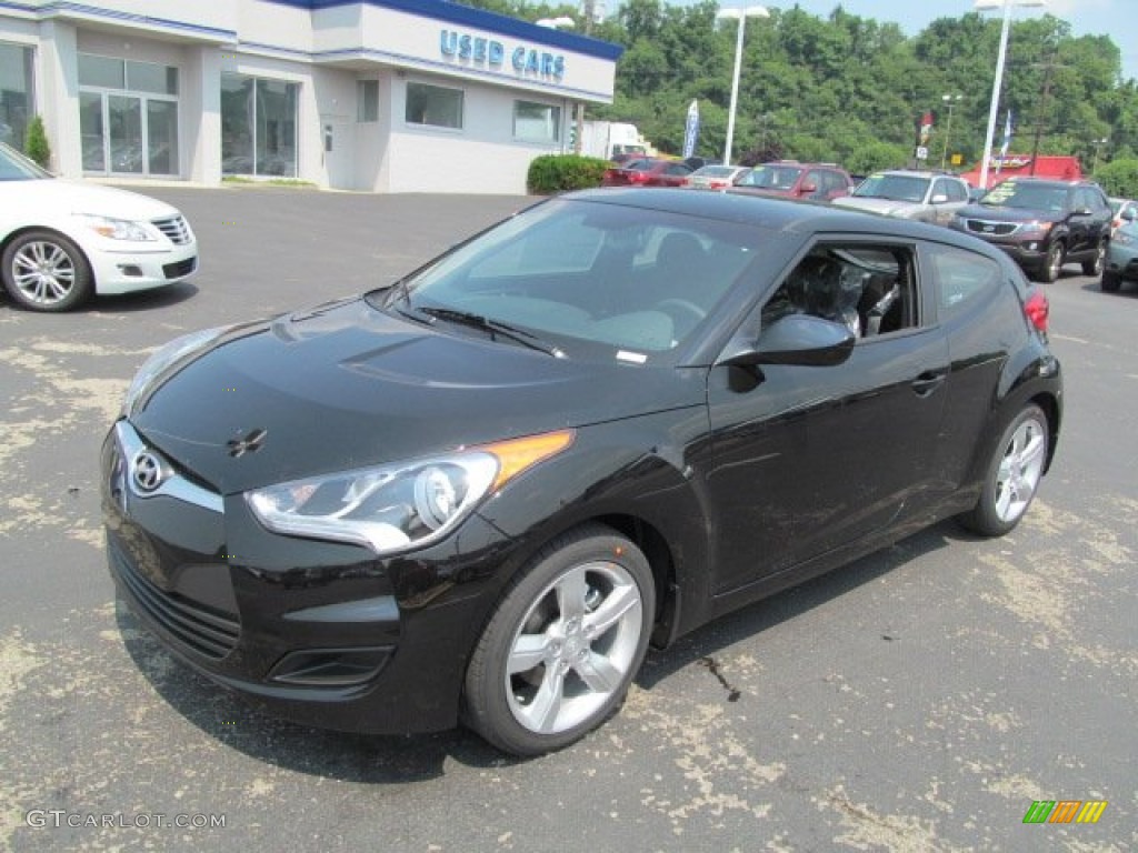 2012 Veloster  - Ultra Black / Black photo #3